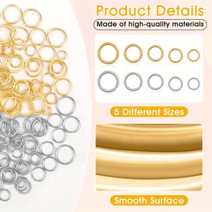 4600Pcs/box <strong>Silver</strong> and Gold <strong>Jump</strong> <strong>Rings</strong> With <strong>Open</strong>/Close Tools for Jewelry Making and Necklace Repair (Assorted Sizes) - Product Image 3