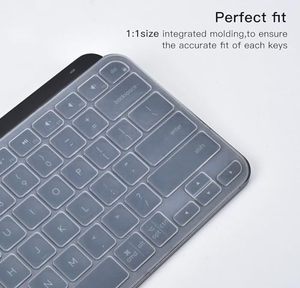 Para Logitech MX Keys Mini Protector de piel de silicona transparente con función impermeable cubierta de teclado iluminada inalámbrica - Product Image 4