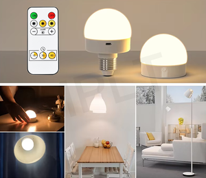 5W 4 in 1 uzaktan kumandalı anahtar kontrol Led 3m manyetik Pothook akıllı şarj edilebilir ampul E26 E27 ev dekor ışık aydınlatma armatürleri için - Product Image 6