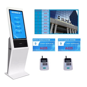 Distributore di biglietti a coda da pavimento con display LCD da banco per TV con display principale tastiera touch screen sistema di accodamento banca completo - Product Image 5