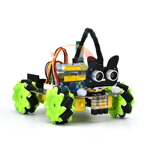 McNamee Wheel Intelligentes Fahrzeug 4WD Tracking und Hindernis vermeidung Erweiterbarer programmier barer Omni Wheel Robot für Arduino