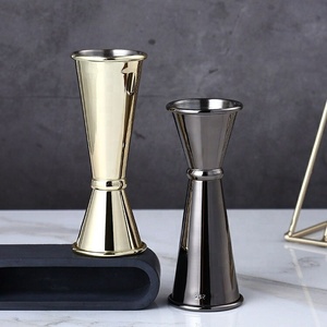 Fabrika doğrudan japonya tarzı 30ml 60ml toptan içecekler jiggers ölçme gümüş paslanmaz çelik barware şarap jigger - Product Image 4