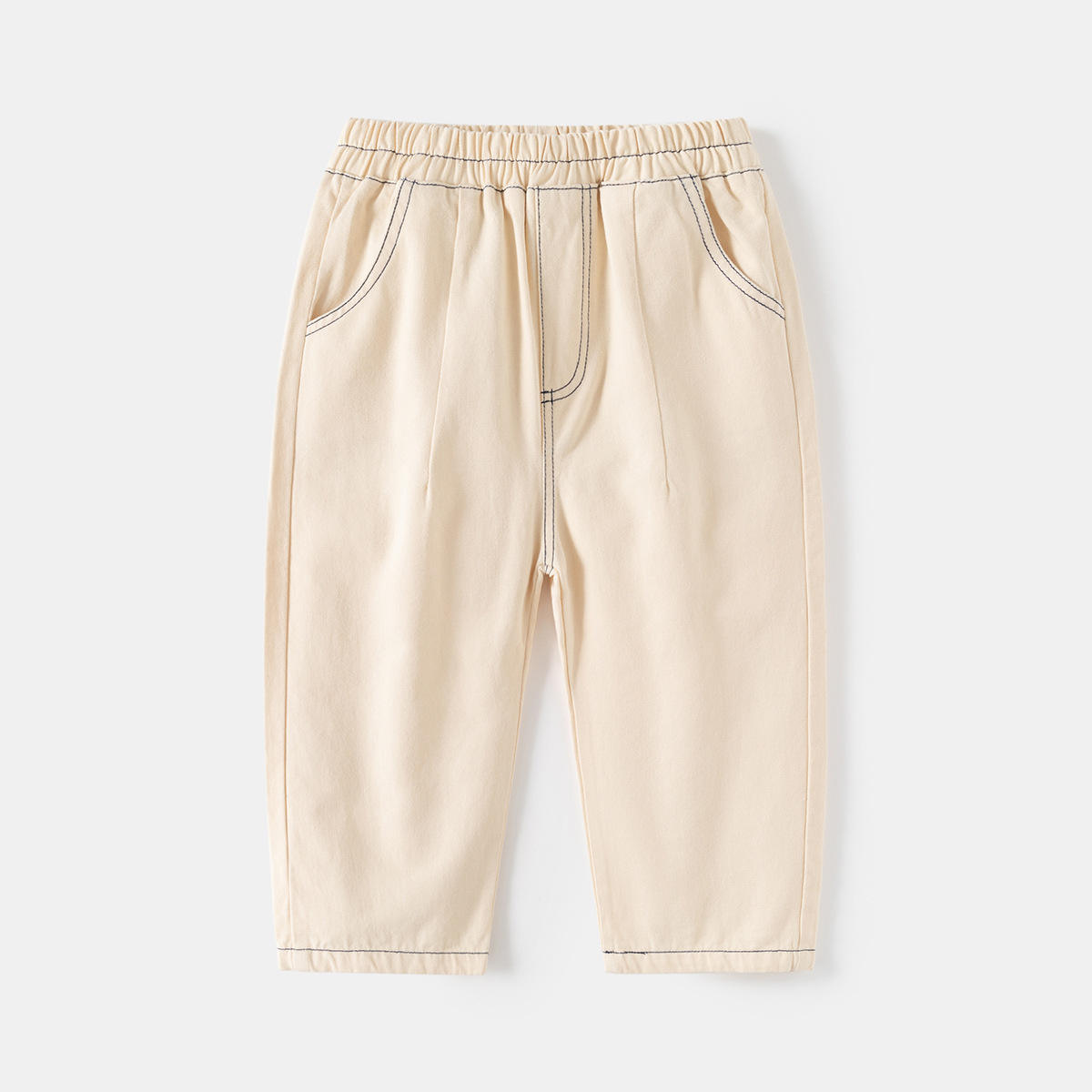 Étiquette poche arrière couleur abricot