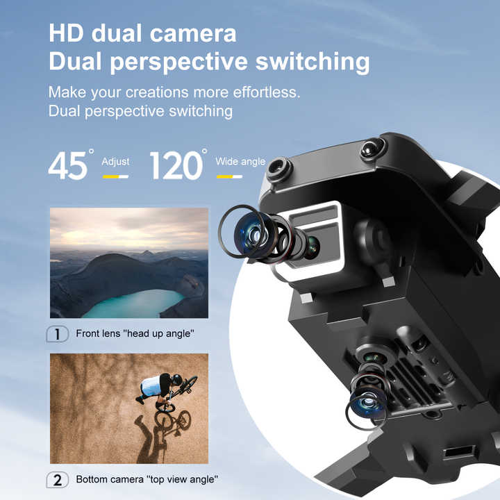 2024 NEW S125 Drone Professional ESC 480P Dual Camera Optical Flow Localization 2.4G WIFi Obstacle Avoidance Quadcopter Toys