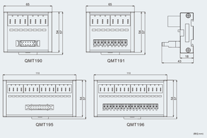 QMT19D E-CONは、ターミナルステーションPNP/NPN入出力端子台をLEDライトに接続します - Product Image 2