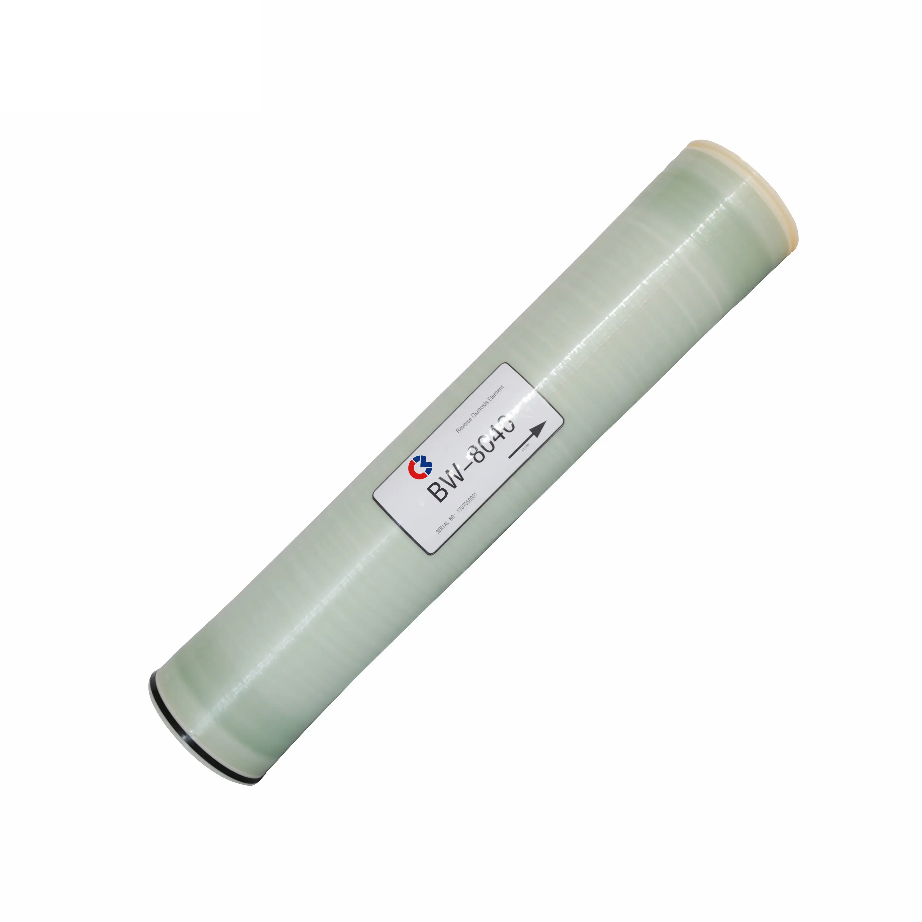 Purificador de agua de membrana ro de 8 pulgadas 8040 sistema de purificación de agua de ósmosis inversa industrial de agua salobre