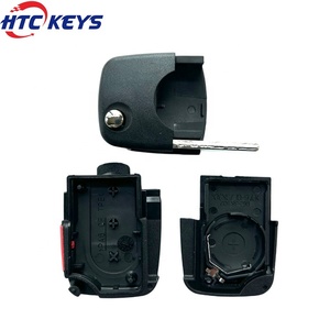 ปลอกหุ้มกุญแจรถรีโมทแบบพับได้ HU66ได้3 + 1ปุ่มสำหรับ A-Udi A2 A3 A8 A6 A4 - Product Image 3