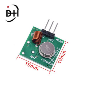 Módulo receptor inalámbrico RF de 433 MHz, kit de módulo transmisor de 433 MHz + 2 antenas de resorte RF de 433 M Hz, compatible con Arduino