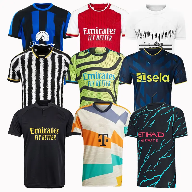 24 giocatori versione No Logo semplice maglia da calcio fornitore retrò a buon mercato squadra 2 lati reversibili maglie da calcio