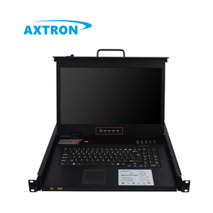 1U rack mount gavetas console Hotkey OSD controle 4 8 16 porta 1080P HD 17 19 polegada LCD kvm 8 portas vga switch