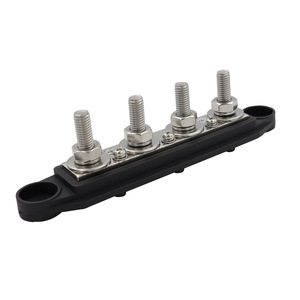 HLNT Marine Automotive 250 Amp Rating 4 Post Power Distribution Block <strong>Busbar</strong> With Cover - Product Image 1