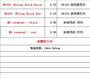 BB150-T4M8S bara, otomotiv devre modifikasyonu, RV bara M8 terminali - Product Image 6