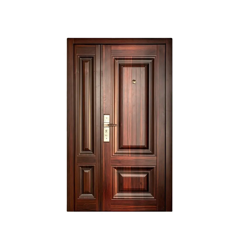 Puertas de seguridad de hierro forjado, puertas de entrada interior, exterior, de metal, diseño simple, baratas