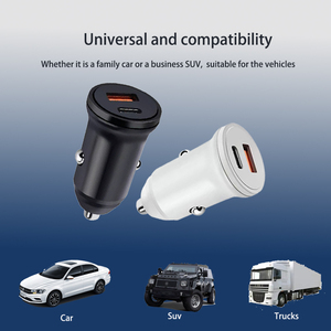 30W PD & QC3.0 çift USB-A tip-c üniversal araç şarjı hızlı şarj Android & iPad için OVP korumalı hızlı şarj Laptop için - Product Image 5