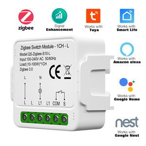 Tuya Smart Zigbee modulo interruttore 1/2/3 banda luce senza filo neutro 2 vie di controllo DIY Smart Breaker funziona con Alexa Google Home - Product Image 2