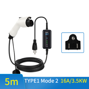 Elektrikli araç 16a akım değiştirilebilir taşınabilir Evse tipi 1 elektrikli araç şarj cihazı yeni enerji elektrikli araçlar için uygun - Product Image 4