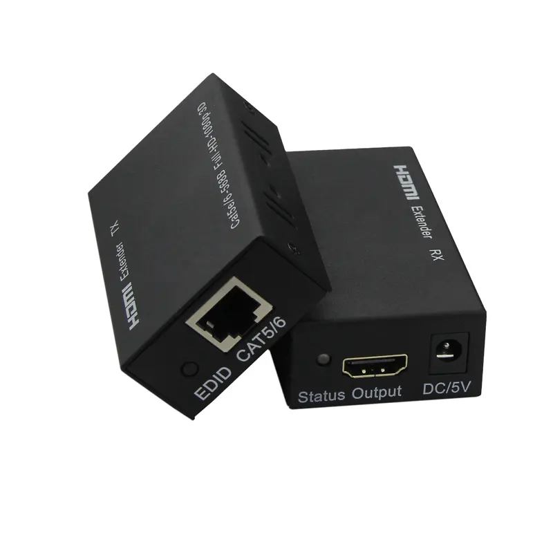 196ft HDMI uzatıcı tek CAT5E/6 utp rj45 60 M 3D 1080P HDMI sinyal arttırıcı 60 metreye kadar HDMI verici alıcı 60 M