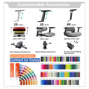 Chất lượng cao thanh lịch thoải mái exercutive Ông Chủ xoay Ergonomic tay vịn bánh xe comfiest nhà Ghế văn phòng - Product Image 5