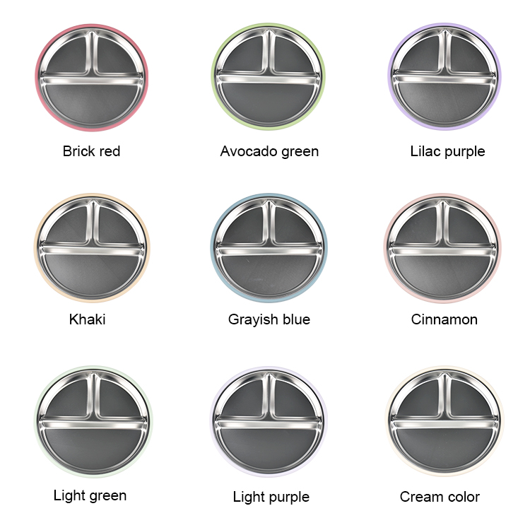 Plaque en acier inoxydable avec silicone