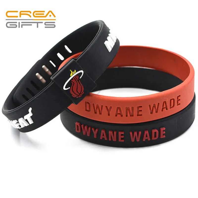 Pulseiras de silicone promocionais, venda quente de novo design de silicone, pulseira ajustável de pvc, basquete, pulseiras para esportes e atletas