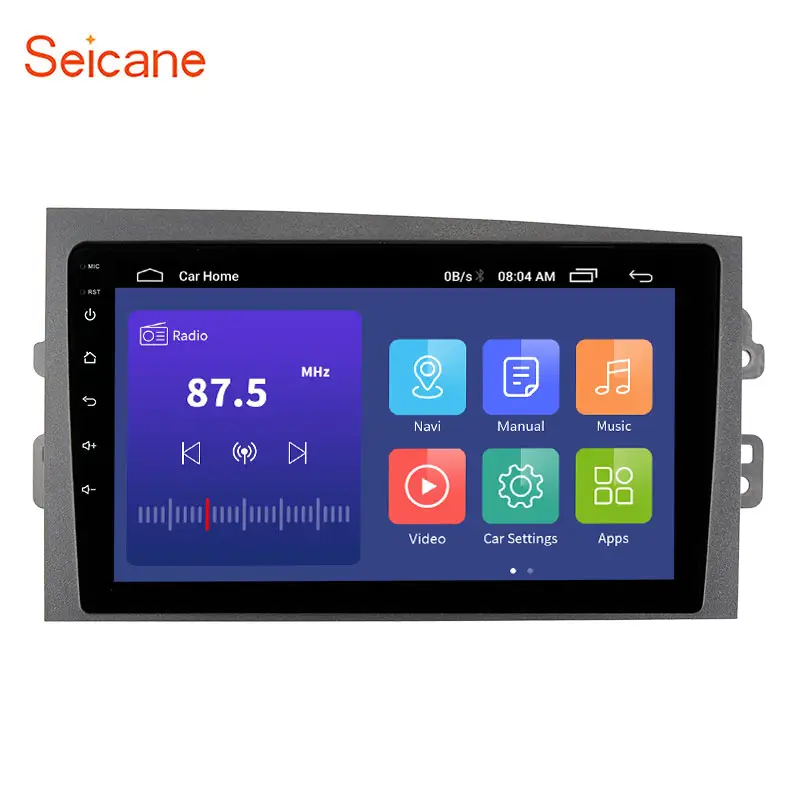 안드로이드 11.0 터치 스크린 9 인치 JAC GEERFA A5W/ K5/ K7 LHD 2020 라디오 GPS 네비게이션 시스템 지원 Carplay