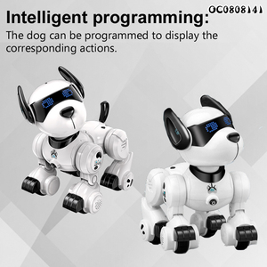 Clevere interaktive stunt-roboter hund kinder programmierung fernbedienung tanzender hund roboter intelligentes spielzeug