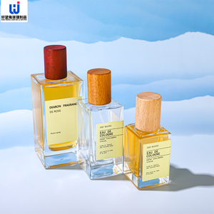 Tùy Chỉnh Sang Trọng Refillable 30Ml 50Ml <span class=keywords><strong>100Ml</strong></span> Vuông Thủy Tinh Nước Hoa Chai Nắp Bằng Gỗ Nắp Rỗng Phun Nước Hoa Chai Với Hộp - Product Image 4