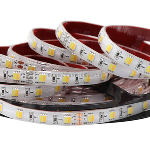 高密度60 <span class=keywords><strong>LED</strong></span>/m 12V 24V DC 2ワイヤーCCT <span class=keywords><strong>LED</strong></span>ストリップライトデュアルカラー10mmホワイトPCB IP65定評価フレキシブルリニアライト5M