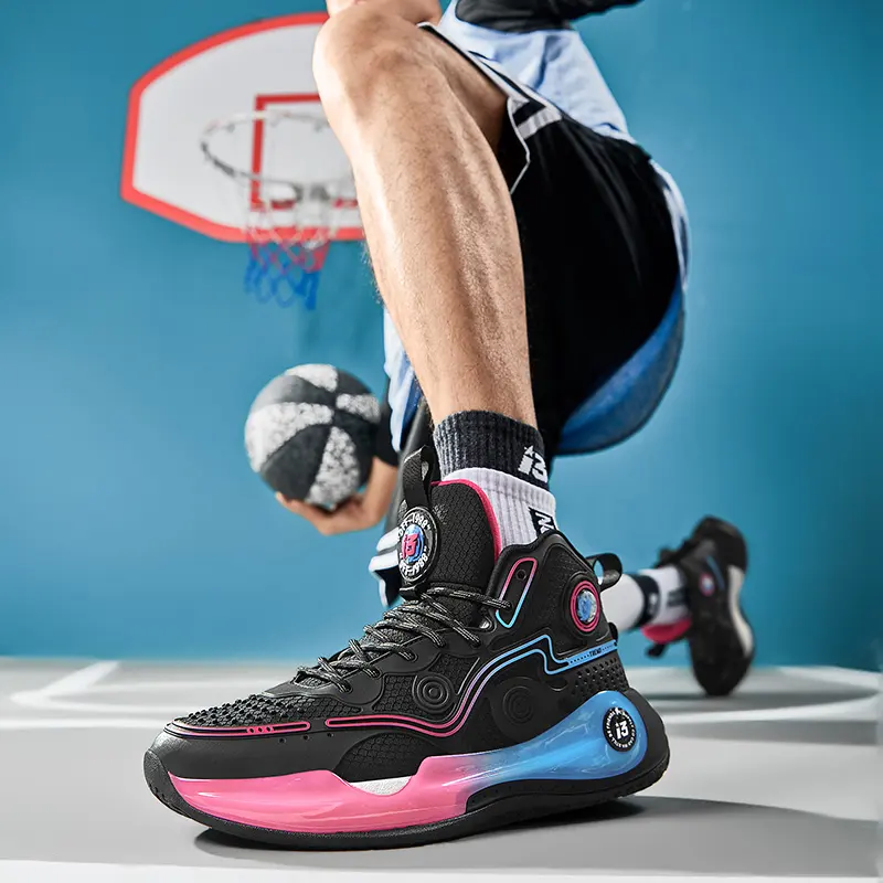 Suministro directo de fábrica, zapatos luminosos de diseñador de alta calidad, zapatos de estilo de baloncesto de marca de moda, zapatos deportivos para hombres