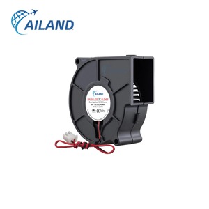 Ailand高速DC 5V/12V/24V遠心送風ファン75mm X 75mm X 30mm防水コンピュータ用ボールベアリング - Product Image 1