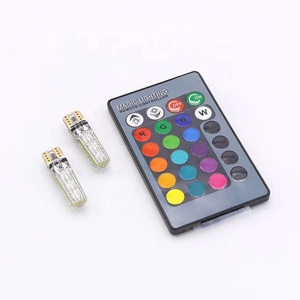 Fabrika satılan T10 LED ampul 6SMD 5050 501 Remote 194 168 RGB kama işık uzaktan kumanda ile 6000K renk sıcaklığı - Product Image 4