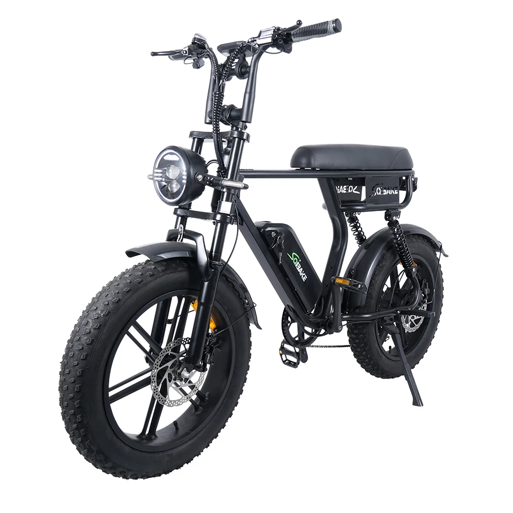 Fatbike C11 - Vélo électrique noir (Siège unique)