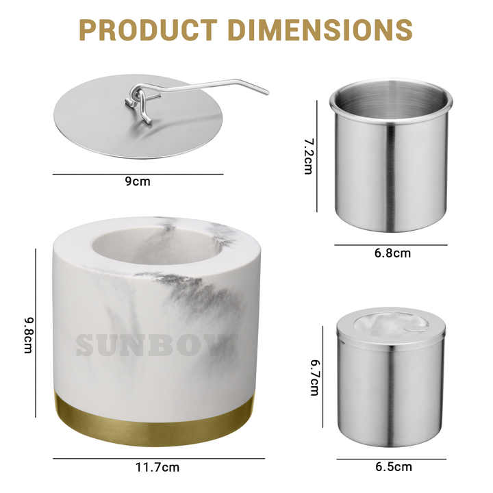 SUNBOW Bioethanol Tabletop Fireplace Garden Table Top Fire Pit Bowl Concrete Mini Smokeless Tabletop Ethanol Fire Pit for Patio