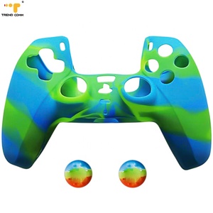 2025 Men Gaming Accessories Stock Camouflage Dust Skin Grip Silicone <strong>Shell</strong> Cover Custom Console Design <strong>Controller</strong> PS5 <strong>Case</strong> - Product Image 4