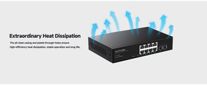 8พอร์ต2.5GE + 2พอร์ต10G SFP + 80G ความจุ16K MAC VLAN L2เลเยอร์สมาร์ทเดสก์ท็อปสวิตช์อีเธอร์เน็ตเมาท์สำหรับเครือข่าย