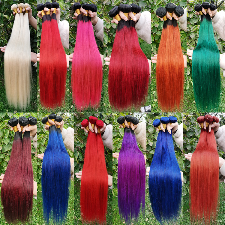 Cheveux colorés