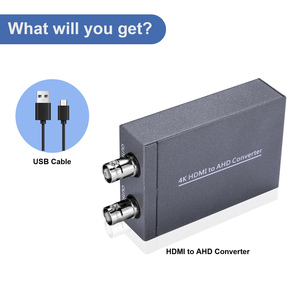 El bucle de conversión coaxial del convertidor 4K HDMI a AHD 1080P emite la señal HDMI a AHD 1 en 2 salidas - Product Image 6