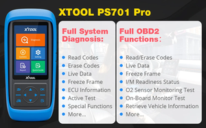 适用于XTOOL PS701Pro BT OBD2日本汽车扫描仪读码器-支持丰田本田斯巴鲁主动测试在线更新 - Product Image 4