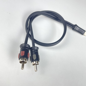 Adaptador de cable de audio USB C a 2RCA de alta calidad Tipo-C a RCA dual Audio Video USB C a 2 Cable estéreo de audio RCA macho - Product Image 1
