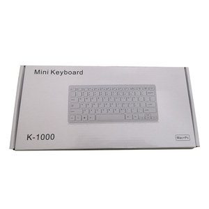 Mini versión con cable USB 78 teclas Teclado para juegos de chocolate, teclado pequeño de viaje portátil y compacto - Product Image 4