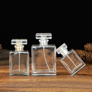 Retro Oil <strong>Rectangle</strong> Screw Cap 30ml 50ml 100ml Square <strong>Shape</strong> Cosmetic <strong>Container</strong> <strong>Empty</strong> Fragrance Luxury Glass Spray Perfume Bottle - Product Image 1