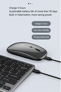 Combo de ratón y teclado de modo dual BT 2,4 Ghz carga inalámbrica juego de teclado y ratón de oficina silencioso - Product Image 5