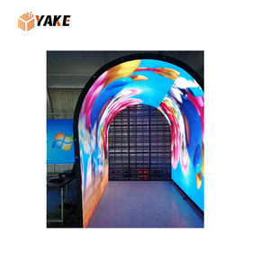 Curvo P2.5 P4 interno flessibile schermo a led con schermo a Tunnel personalizzato pannello schermo interno led morbido modulo led - Product Image 1
