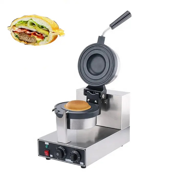 Basın topuz buz makinesi Ufo Hamburger Burger Ufo şekli burger ocak Ufo Burger maker makinesi