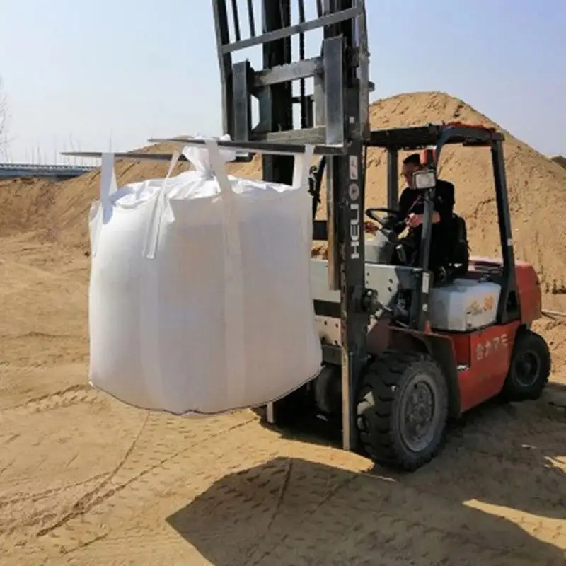 1000kg 1500kg FIBC Jumbo Ton Fabric Soft Container Bag 1 Tonne Sand Cement Mineral Lime Chemical Industry Bag