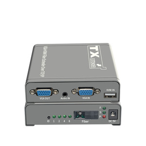 VGA KVM光纤交换机扩展器20公里，超过TCP IP LC SC光纤USB 2.0 KVM共享键盘鼠标交换机，用于PS4 DVD监视器 - Product Image 6