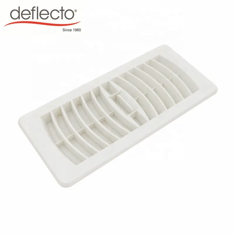 HVAC System Parts Clean Air Ventilation System Plastic White Floor Air Vent Cover 4'' x 10'' Wall Register Vent