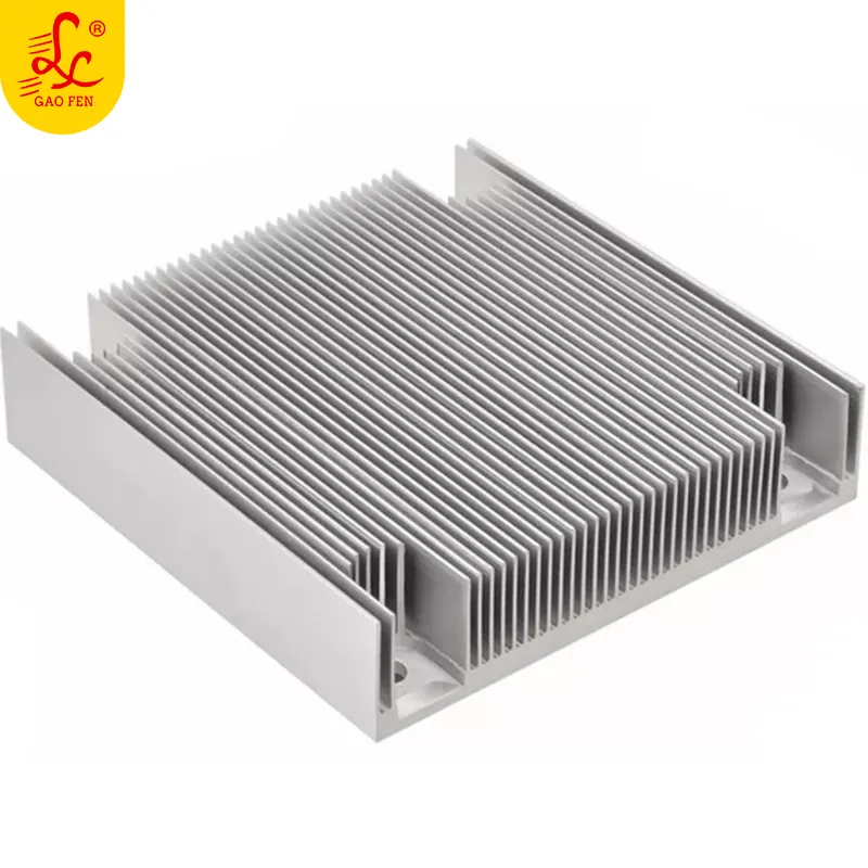 Perfis de dissipador de calor de extrusão personalizada, material de alumínio 6061 6063 para peças da indústria