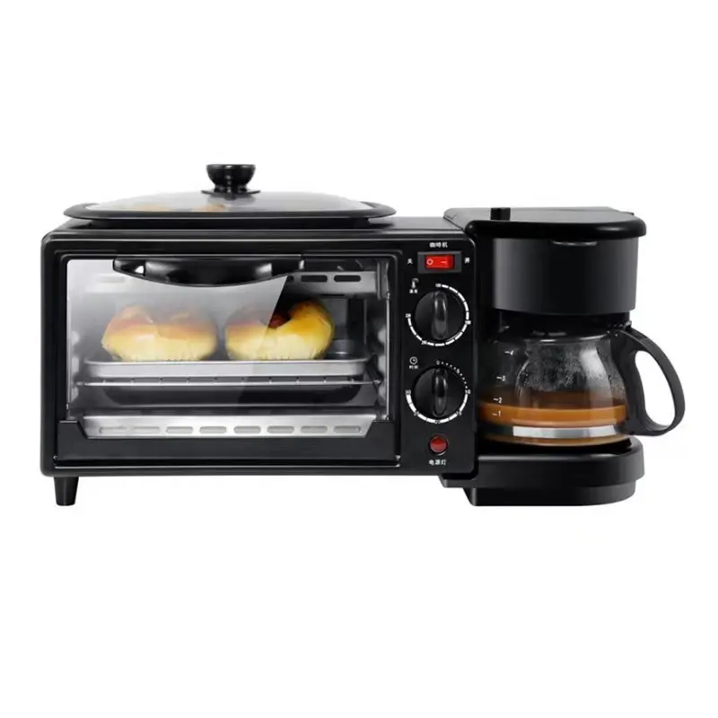 1050W Multi-Functional Breakfast Cooker Sandwich Maker Electric Coffee Maker 3 In 1 Breakfast Makers