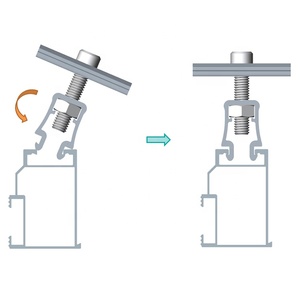 L ayak kiti Metal çatı üst güneş montaj braketleri sistemi GÜNEŞ PANELI portbagaj bağlar - Product Image 3